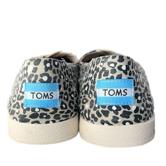 Toms Slip-On Woven Avalon Sneakers - Tan/Leopard (7) - Picture 3 of 10